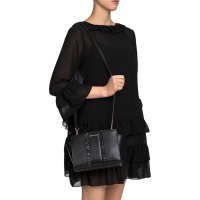 香港直邮 MICHAEL KORS迈克·科尔斯 MK Selma系列褶边花边中号邮差包单肩斜挎女士