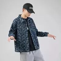 腰果花牛仔外套男韩版潮流宽松百搭春秋季夹克痞帅炸街衣服