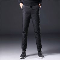 波伺登羽绒裤男冬季外穿中青年加厚保暖纯白鸭绒户外防风男士棉裤