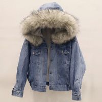羊羔毛绒冬季牛仔外套女韩版宽松原宿风棉衣棉服袄