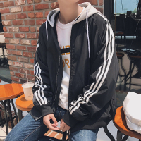 春秋季连帽外套男韩版潮流休闲夹克衫bf原宿风学生宽松褂子棒球服