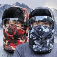 帽子男士冬天户外防寒东北护耳保暖防风帽秋冬季骑电动车雷锋帽女