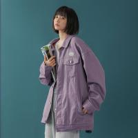 工装牛仔外套2020年新款女春秋韩版宽松学生复古夹克