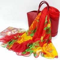 新款超大丝巾女披肩围巾夏季防晒百搭沙滩巾 春季出游雪纺大纱巾