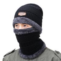 帽子男士冬季针织帽加绒加厚保暖套头帽青年潮棉护耳帽毛线帽冬天