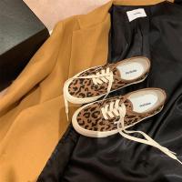 葡萄妈studiolee豹纹帆布鞋女2020新款休闲百搭平底低帮板鞋ins潮