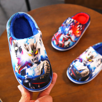 儿童男童冬款棉室内秋冬天2020年冬季防滑男孩奥特曼赛罗居家