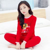 儿童保暖内衣套装加绒女童小中大童女孩宝宝秋冬秋衣秋裤睡衣加厚