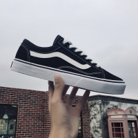 男士鞋子潮鞋黑色帆布鞋男韩版潮流百搭低帮巴休闲板鞋情侣鞋