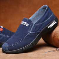 布鞋男士帆布鞋男鞋透气休闲鞋平底爸爸鞋春秋懒人鞋驾车鞋