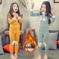 新款韩版儿童内衣套装秋衣睡衣女童家居服保暖内衣套装
