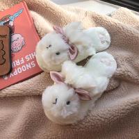 林先参 可爱小兔子毛毛室内居家包头兔兔棉女冬季网红ins