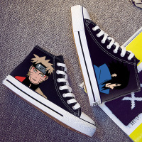 2020夏秋新款帆布鞋韩版夜光学生潮鞋男士透气休闲鞋手绘涂鸦板鞋