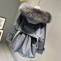 2020年新款羽绒服女收腰中长款加厚韩版时尚小个子派克服女冬反季