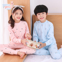 儿童内衣套装纯棉中领男童女童秋衣秋裤宝宝保暖全棉睡衣中大童秋