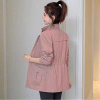单层/双层 短外套2020春秋新款气质韩版立领收腰显瘦休闲女风衣潮