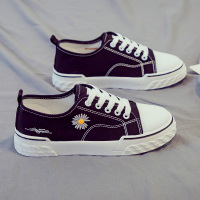 小雏菊帆布鞋女百搭2020年秋季新款小白学生布鞋ulzzang板鞋