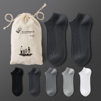纯棉袜子男短袜秋冬全棉防臭吸汗透气四季款运动商务休闲船袜