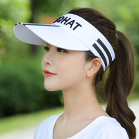 帽子女韩版夏天网球帽遮阳凉帽户外太阳帽大沿空顶帽跑步防晒帽