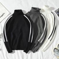 冬季韩版高领毛衣男士潮流个性帅气学生宽松针织衫外套加厚毛线衣