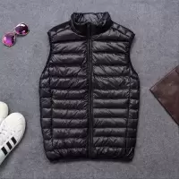 秋冬羽绒服马甲内胆男轻薄款背心坎肩马褂马夹
