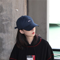 字母刺绣鸭舌帽子网红款软顶韩版休闲棒球帽百搭遮阳春女