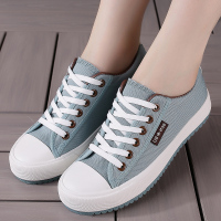 ins女鞋新款帆布鞋女秋季鞋子学生韩版百搭透气布鞋女生原宿板鞋