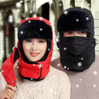 帽子男士韩版保暖棉帽户外防寒雷锋帽东北加厚加绒女冬季骑车防风