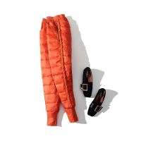 反季特价冬季新款白鸭绒女羽绒裤学生韩版显瘦修身高腰加厚棉裤潮