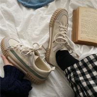 小白鞋韩国ulzzang奶茶色帆布鞋女学生百搭女鞋休闲ins港味板鞋夏