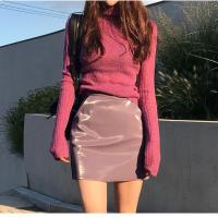 马海毛毛衣女2020秋冬新款韩版套头高领毛针织衫修身打底衫潮