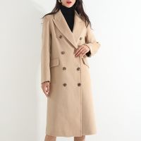 高品质新款毛呢外套女秋冬季新款韩版学生中长款纯羊毛双面呢大衣