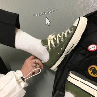 韩版帆布鞋男鞋港风布鞋休闲板鞋原宿潮鞋1970s学生情侣ins鞋子男