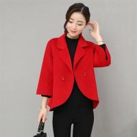 短款毛呢外套女2019新款秋冬韩版修身大码女装收腰小个子呢子大衣
