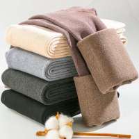 棉裤女秋冬竖条纹踩脚打底裤加绒加厚外穿显瘦保暖螺纹一体连裤袜