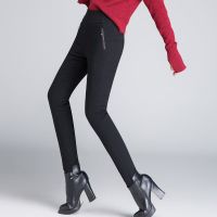 反季羽绒裤女外穿显瘦冬弹力加厚90%白鸭绒高腰小脚铅笔棉裤