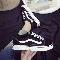 ins帆布鞋女2020新款秋季潮鞋学生韩版板鞋百搭休闲平底小黑鞋子