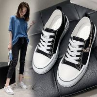 鞋子女学生帆布鞋女夏2020春秋新款女鞋百搭透气运动小白鞋女板鞋