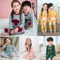 儿童内衣套装纯棉男童秋衣秋裤秋冬家居服女童睡衣棉毛衫宝宝保暖
