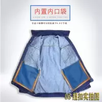 焊工牛仔工作服套装男加厚防烫劳保服加厚耐磨工厂工人j40