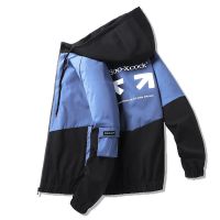 秋冬夹克男士韩版修身休闲工装外套男秋天连帽宽松褂子上衣服男装