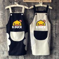 可擦手厨房围裙家用防水防油女时尚可爱日系做饭工作大人定制logo