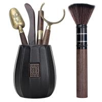 茶道6君子六君子套装功夫茶具配件大全茶针茶刀茶艺茶台泡茶工具[3月20日发完]