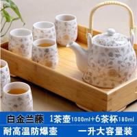 加强版景德镇陶瓷功夫茶具整套装特价提梁壶水壶家用茶壶茶杯托盘