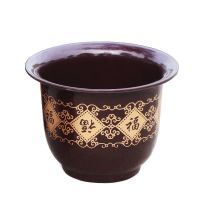 (送托盘)加厚仿陶瓷塑料花盆大号种花盆厂家直销兰花月季绿萝盆[3月25日发完]