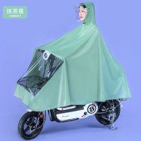 电动车雨衣女款单人自行车学生成人黄色可爱小号韩国骑行防雨雨披