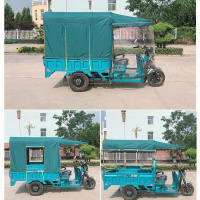电动三轮车雨棚车篷防雨布加厚方管架子车头透明挡风全包围后车棚