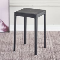 现代简约塑料凳家用加厚凳课桌餐桌圆凳子简易彩色收纳小方凳