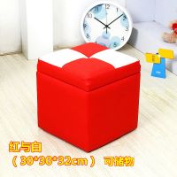 多功能换鞋凳储物收纳凳沙发凳皮矮凳实木超强承重茶几坐凳子儿童