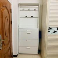 超薄翻斗鞋柜家用门口挂衣架简约现代玄关门厅柜17cm进门储物鞋柜